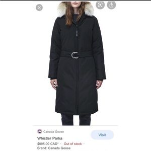 Canada Goose snow jacket. Canada Goose winter coat. Sz S Canada Goose Parka